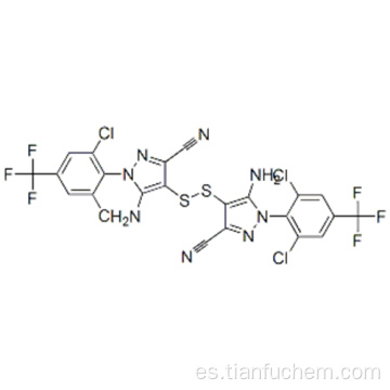 1H-pirazol-3-carbonitrilo, 4,4&#39;-ditiobis [5-amino-1- [2,6-dicloro-4- (trifluorometil) fenil] - CAS 130755-46-3
